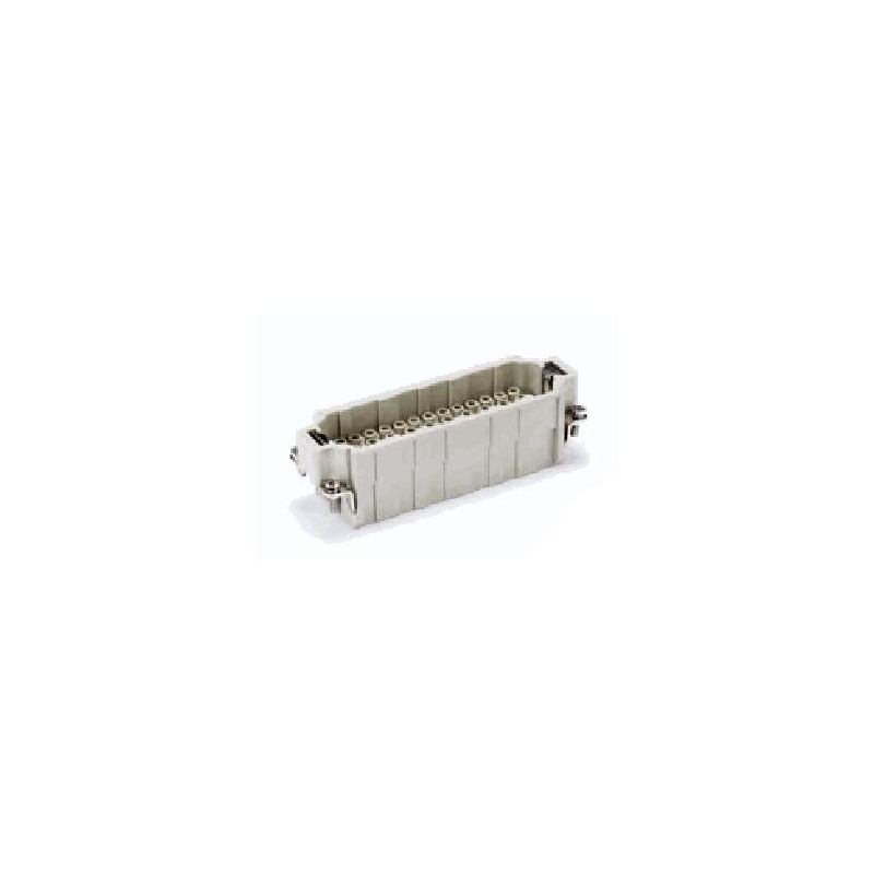 Insert HEE, Raccordement à Sertir, mâle, 46 pin, 16A, Polycarbonate, 24B|48B 